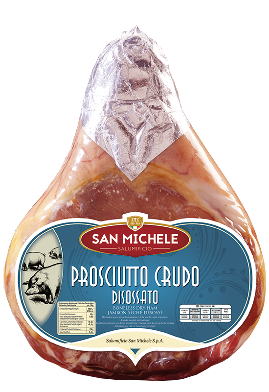 PROSCIUTTO CRUDO / SZYNKA DOJRZEWAJĄCA B/K VACUUM OK. 5,5 KG SAN MICHELE