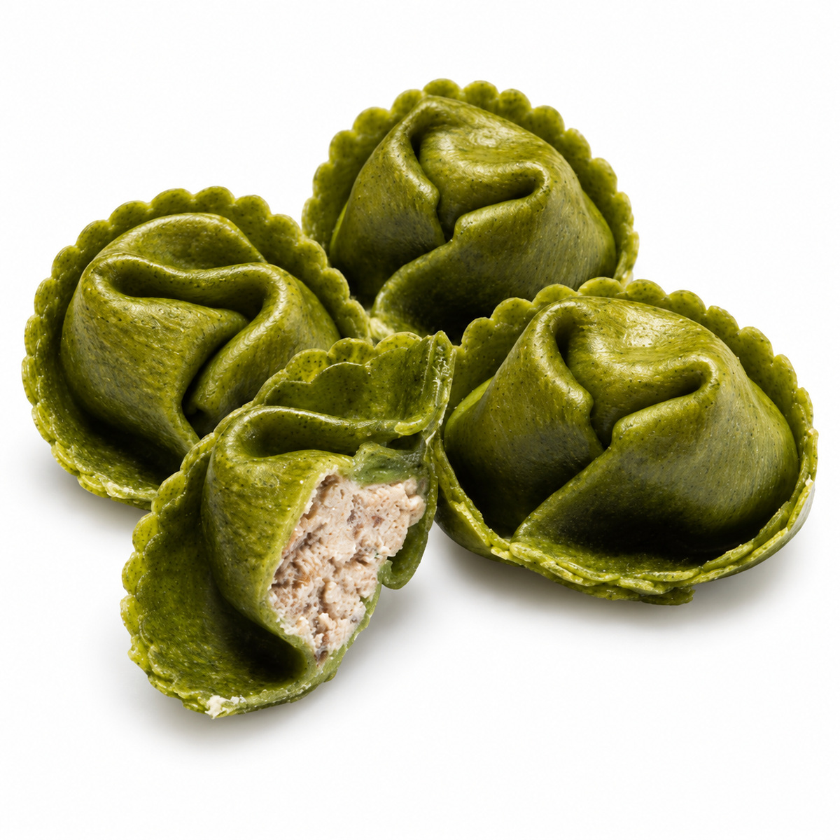 MAKARON ZIELONE TORTELLO Z NADZIENIEM Z BOROWIKÓW 1 KG 3/BOX SABATELLI