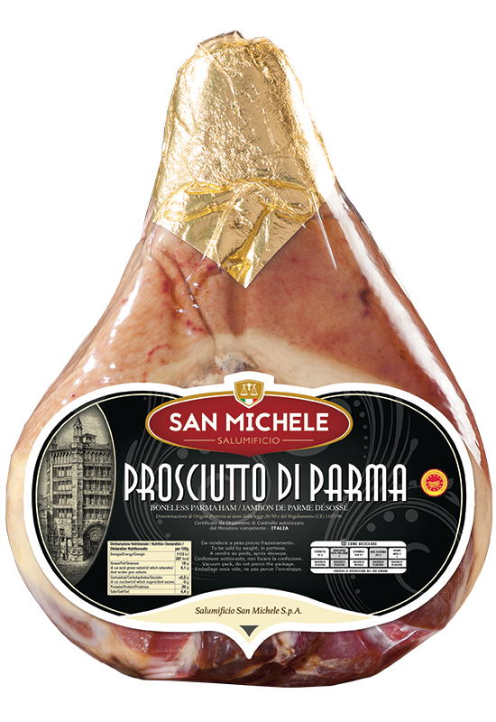 PROSCIUTTO CRUDO PARMA / SZYNKA PARMEŃSKA 14 M. B/K VAC. OK. 7,5 KG SAN MICHELE