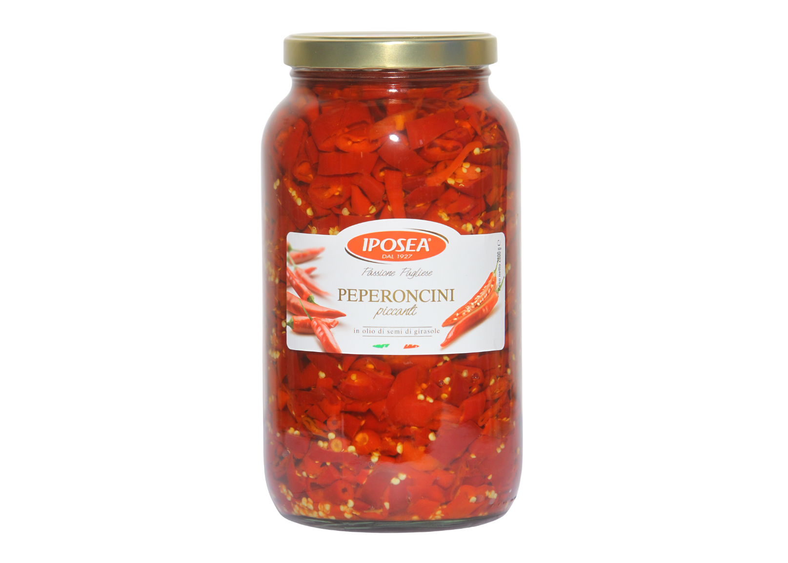 PAPRYKA PIKANTNA KRĄŻKI W OLEJU 3100 ML 2/BOX IPOSEA