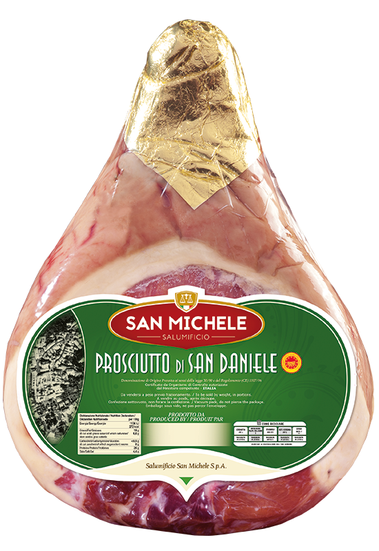 PROSCIUTTO CRUDO / SZYNKA DOJRZEWAJĄCA SAN DANIELE B/KOŚCI VAC. OK. 7 KG SAN MICHELE