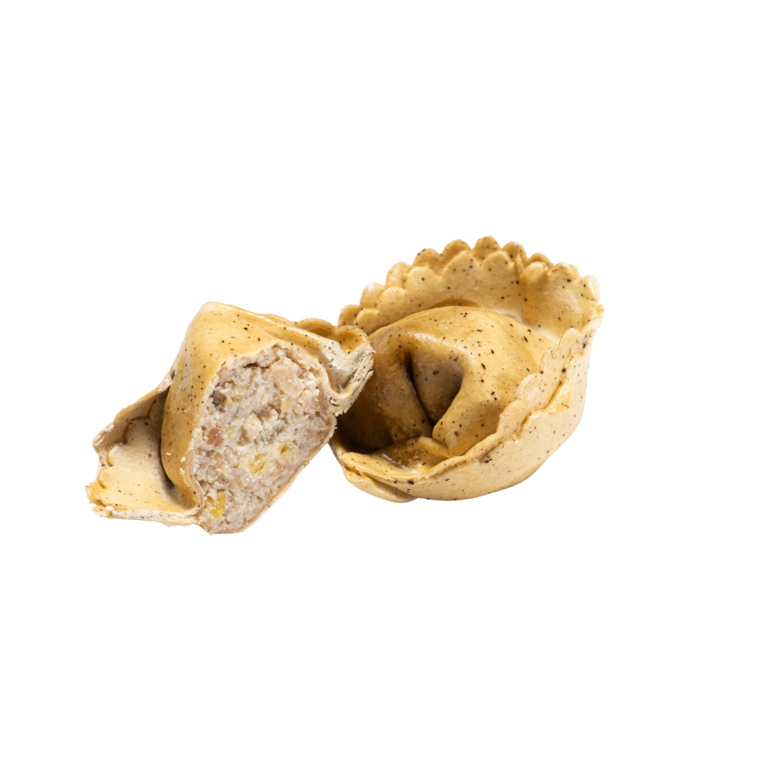 MAKARON TORTELLO Z KAWĄ, BOROWIKAMI, MIODEM KASZTANOWYM I KASZTANAMI MROŻONY 1 KG 3/BOX SABATELLI