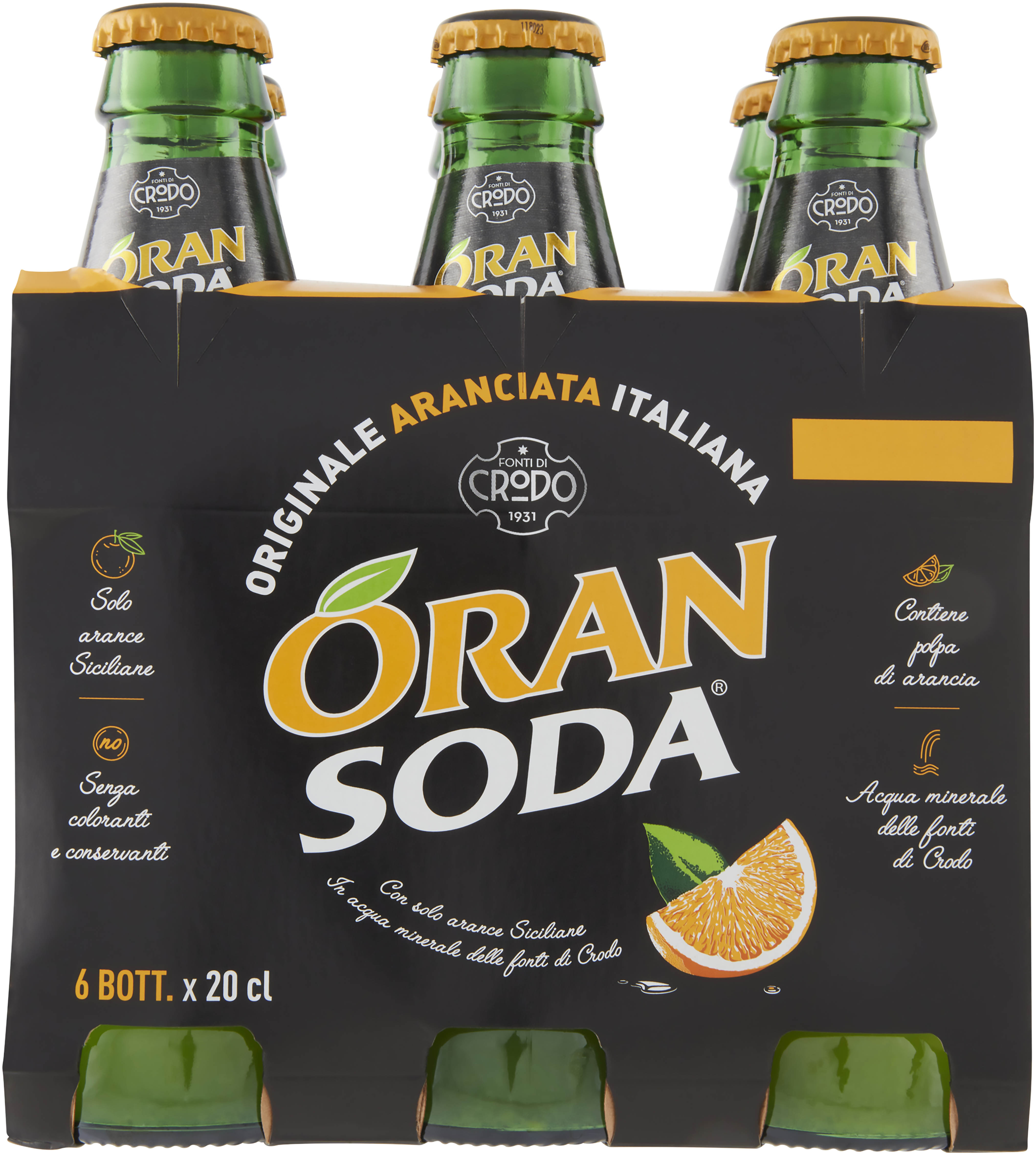 NAPÓJ ORANSODA BUTELKA 24 SZT X 200 ML CRODO