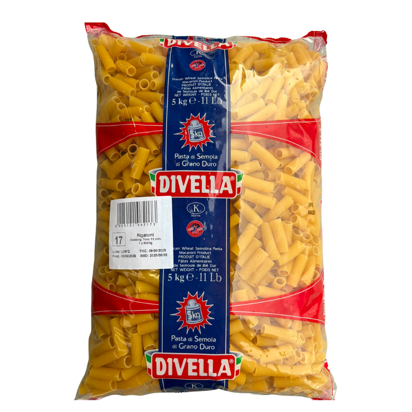 MAKARON RIGATONI 5 KG 3/BOX DIVELLA
