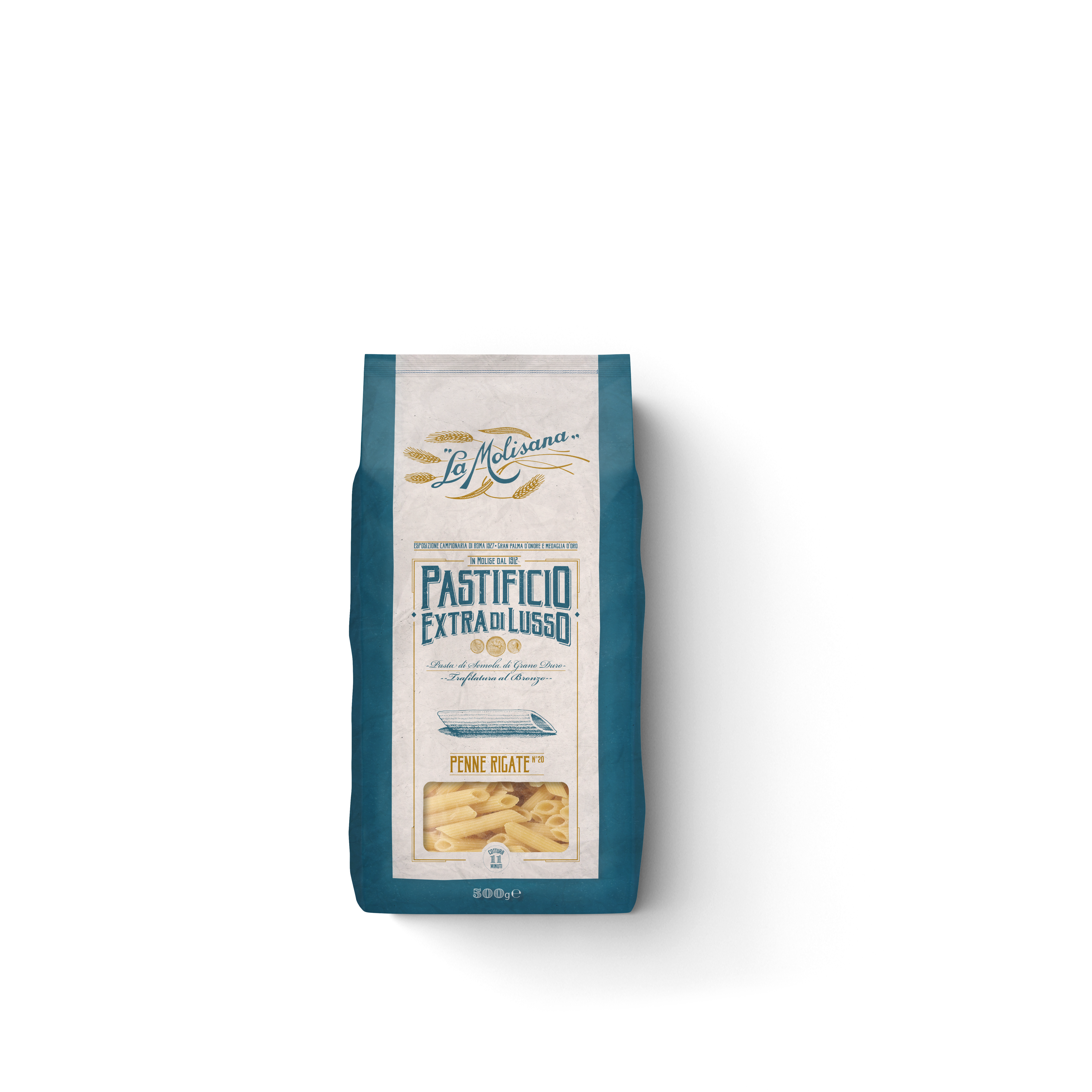 MAKARON PENNE RIGATE EXTRA DI LUSSO 500 G 10/BOX LA MOLISANA