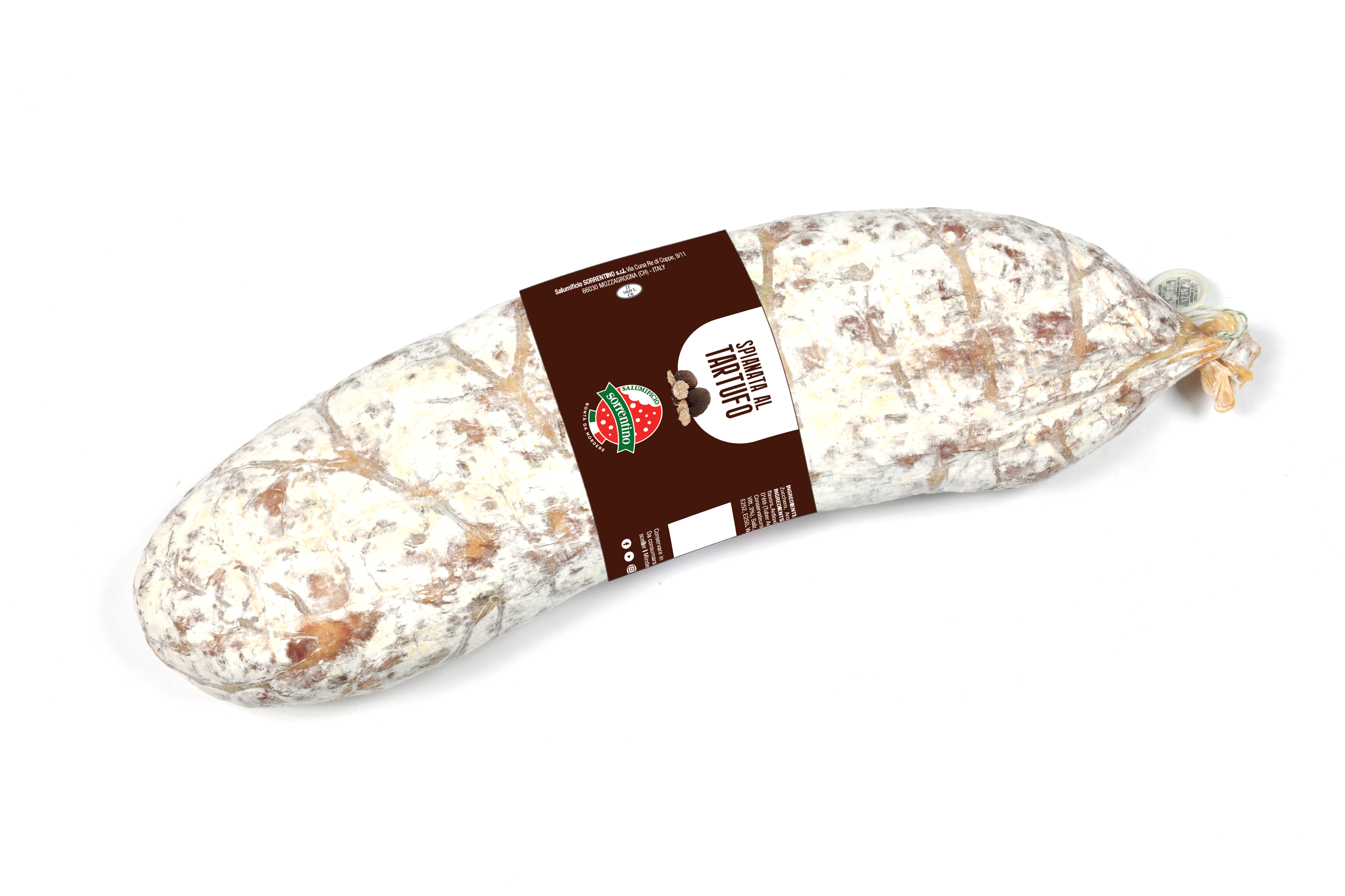 SALAMI SPIANATA Z TRUFLAMI OK. 1,7 KG 8/BOX SORRENTINO