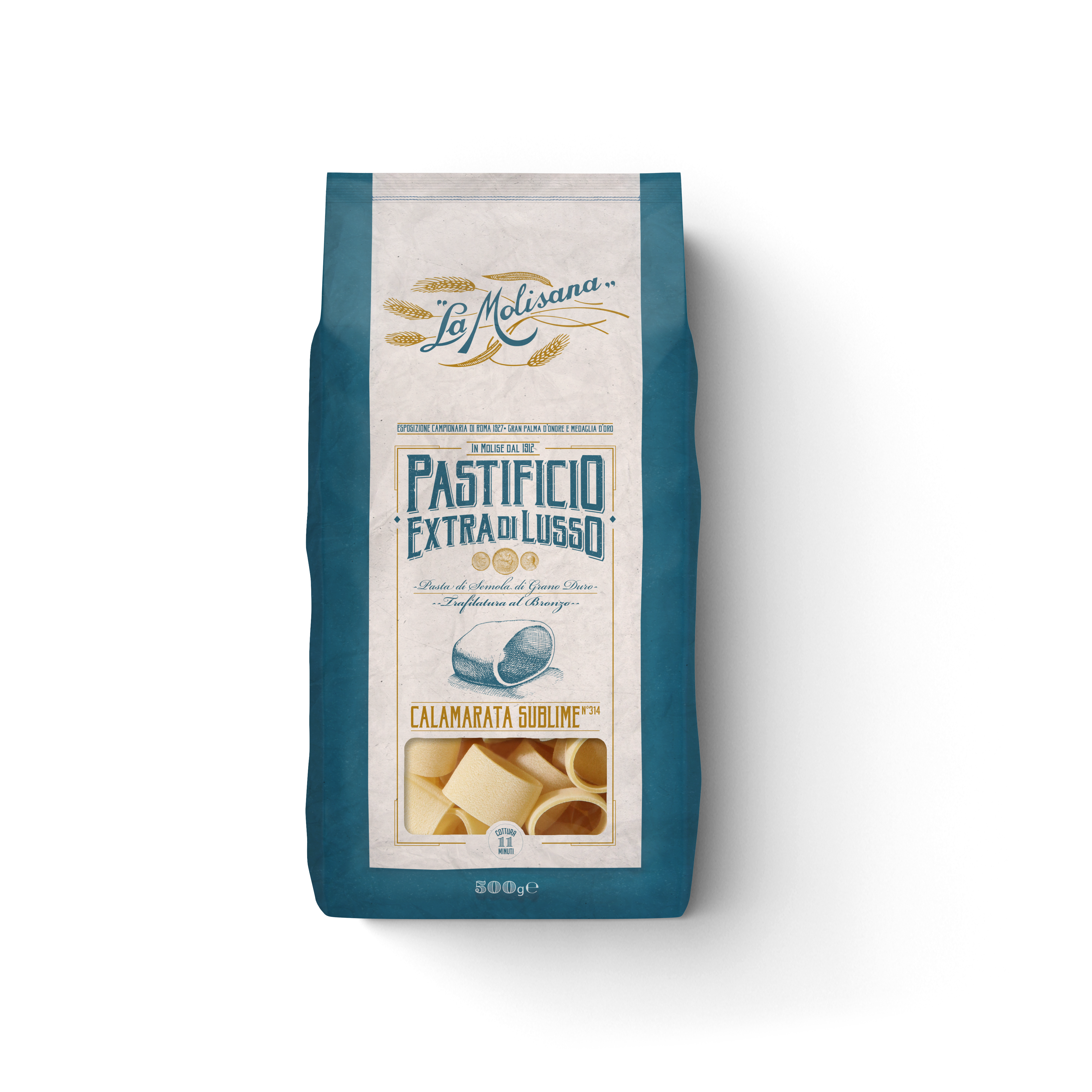 MAKARON CALAMARATA SUBLIME N.314 EXTRA DI LUSSO 500 G 12/BOX LA MOLISANA