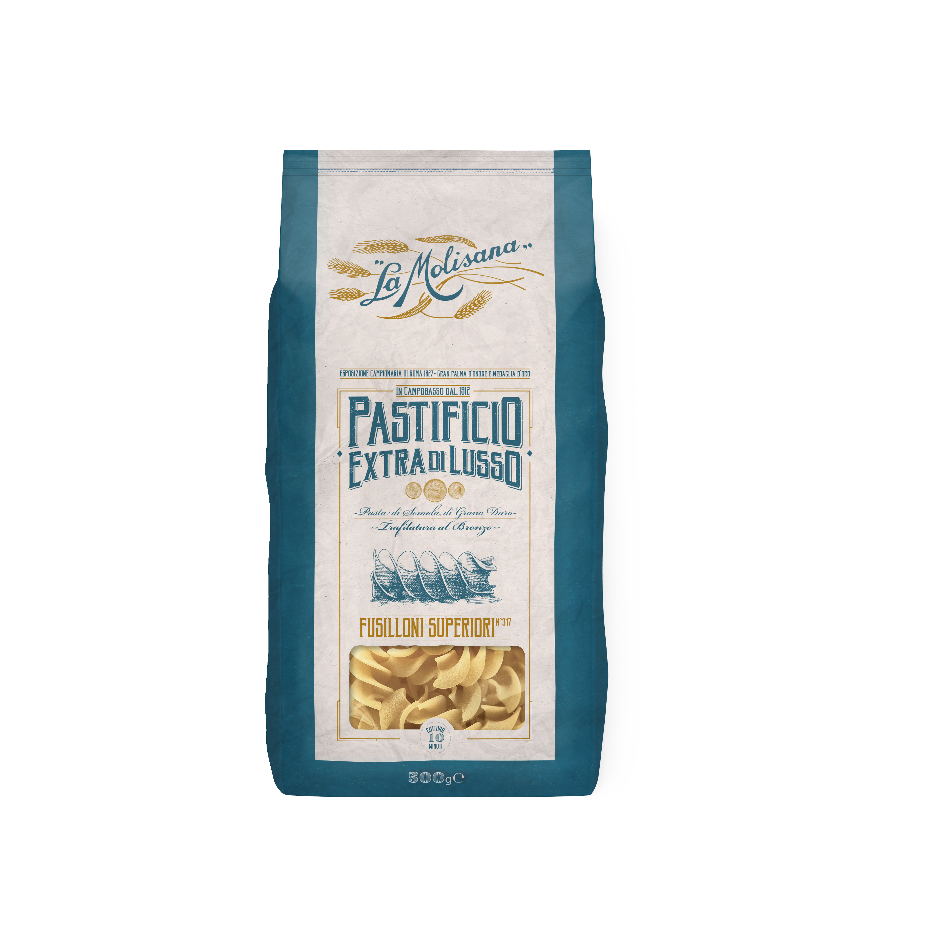 MAKARON FUSILLONI SUPERIORI EXTRA DI LUSSO 500 G 12/BOX LA MOLISANA