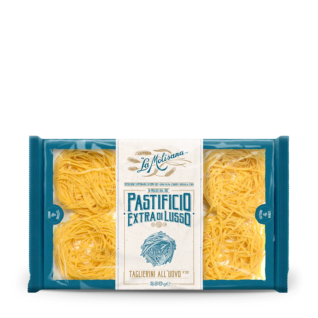 MAKARON TAGLIERINI JAJECZNE EXTRA DI LUSSO 250 G 12/BOX LA MOLISANA