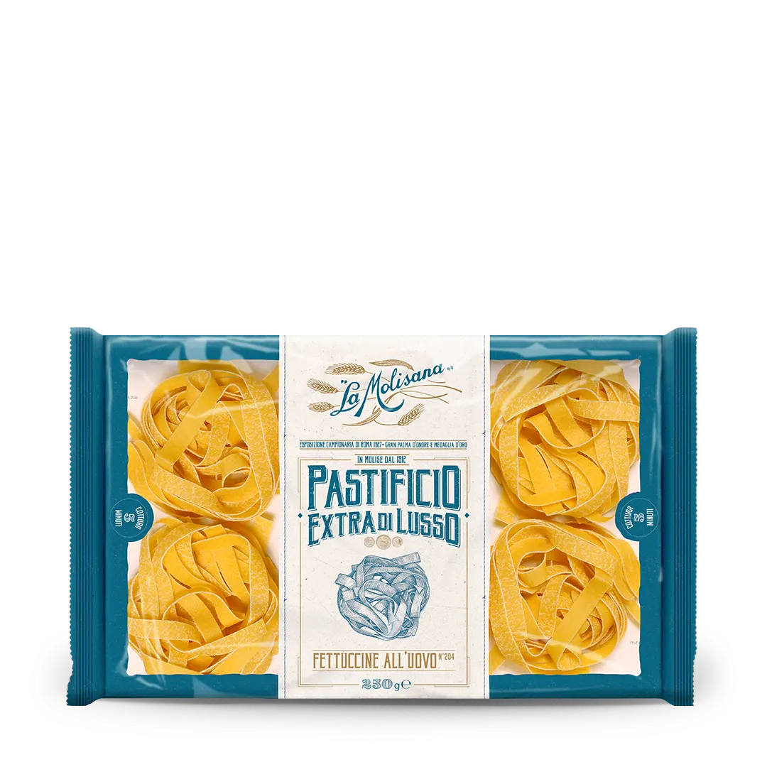 MAKARON FETTUCCINE N.204 JAJECZNE EXTRA DI LUSSO 250 G 12/BOX LA MOLISANA