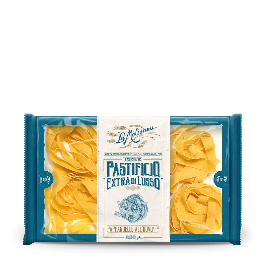 MAKARON PAPPARDELLE JAJECZNE EXTRA DI LUSSO 250 G 12/BOX LA MOLISANA