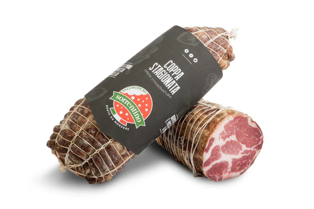 COPPA STAGIONATA DOJRZEWAJĄCA ŁAGODNA OK. 1,55 KG 8/BOX SORRENTINO