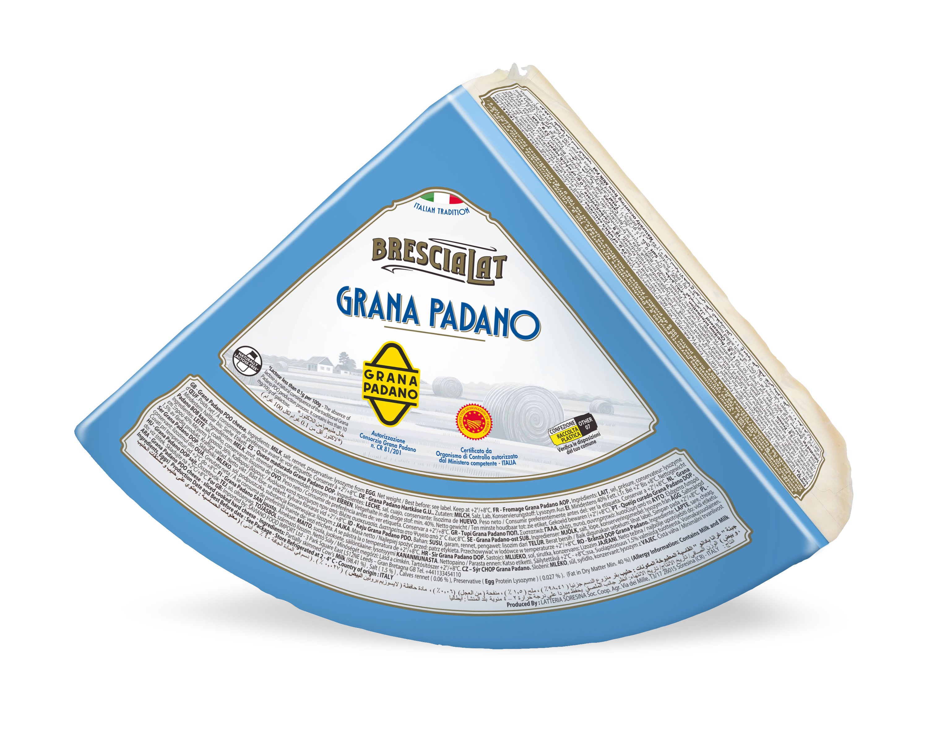 SER GRANA PADANO DOP 1/8  OK.4KG 2/BOX SORESINA