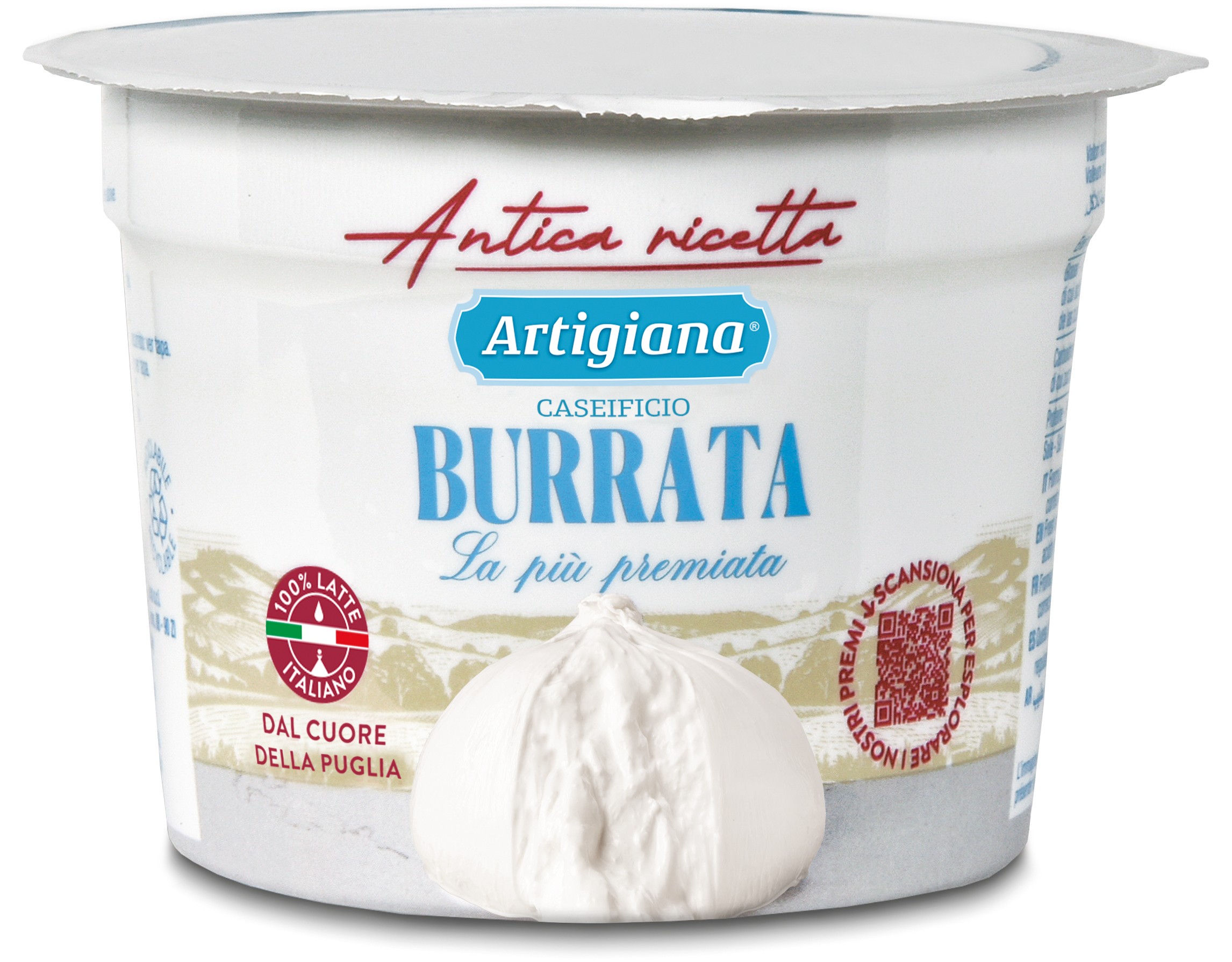 BURRATA "LA PIU' PREMIATA" 125 G 8/BOX ARTIGIANA