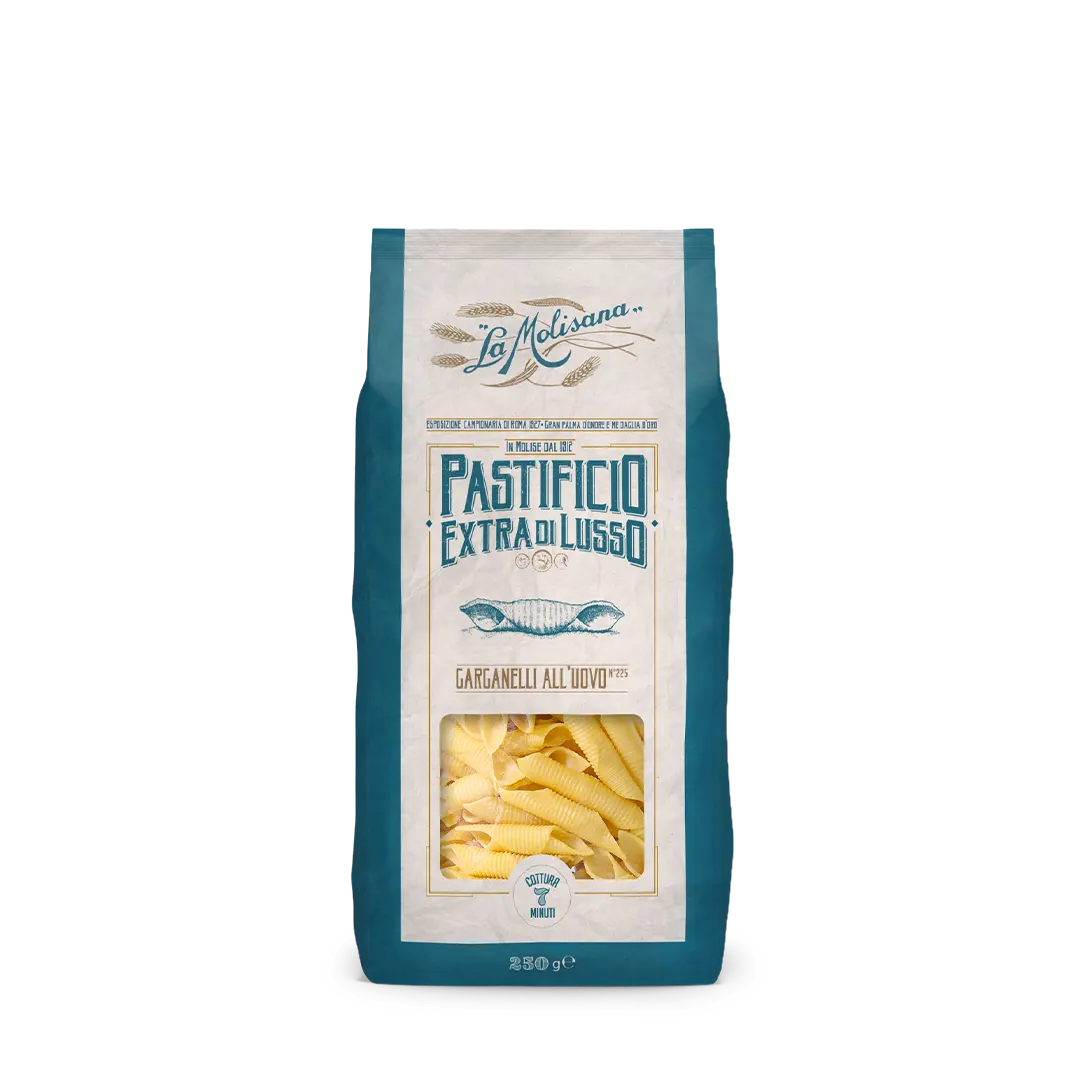 MAKARON GARGANELLI JAJECZNE EXTRA DI LUSSO 250 G 24/BOX LA MOLISANA