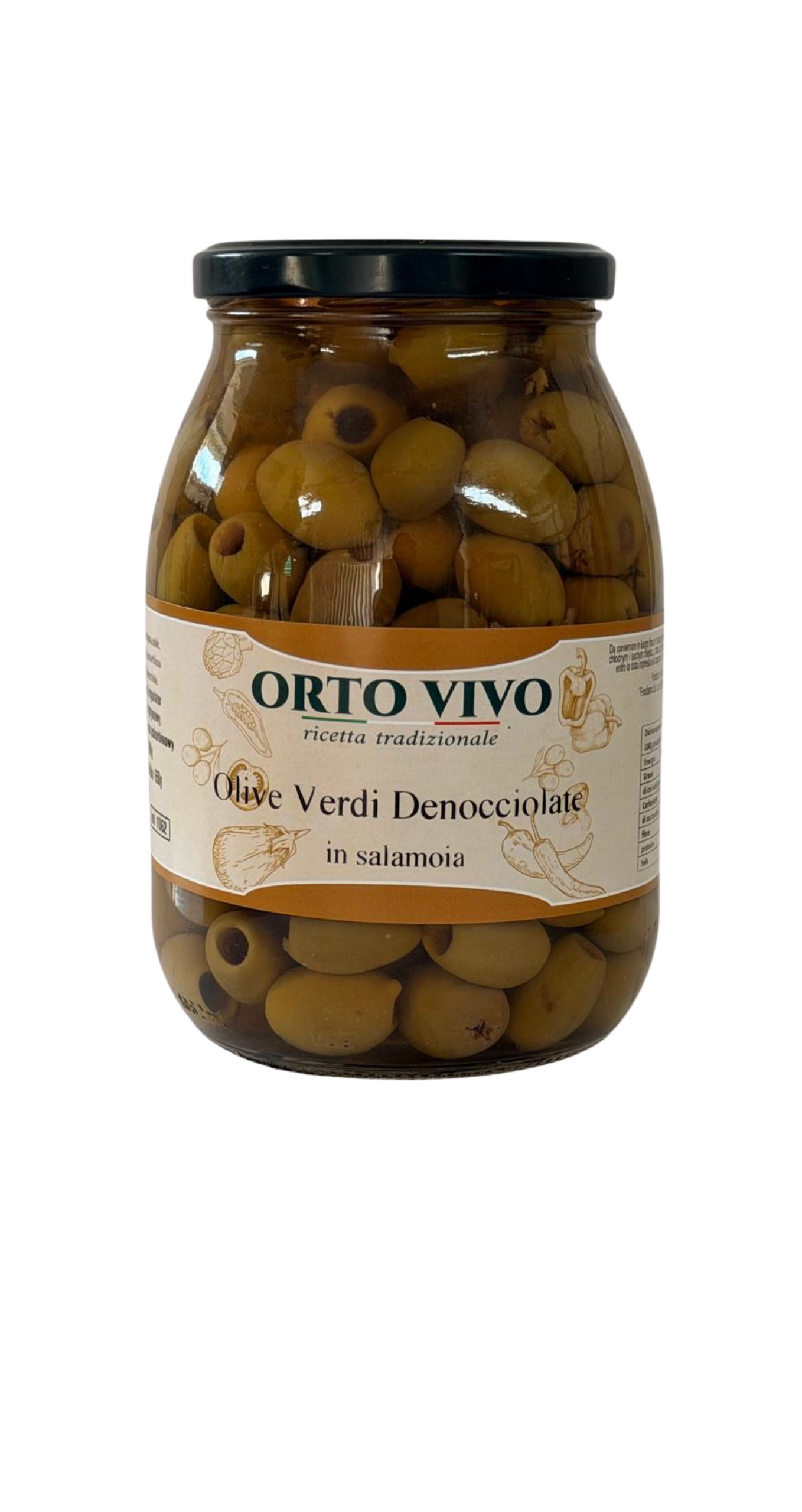 OLIWKI ZIELONE DRYLOWANE ORTO VIVO 1062 ML 6/BOX