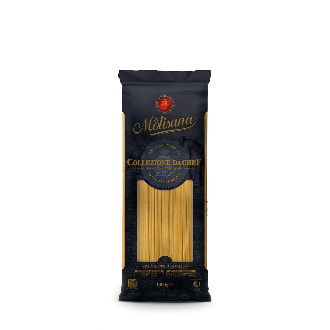 MAKARON SPAGHETTO QUADRATO COLLEZIONE CHEF 1KG 12/BOX LA MOLISANA