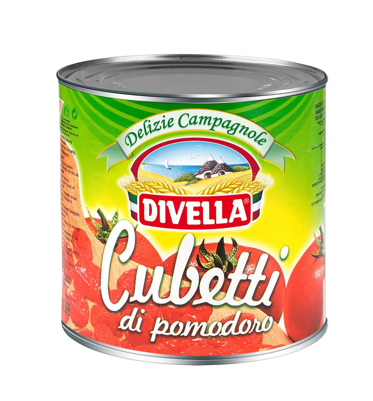 POMIDORY KROJONE W KOSTKĘ 2,5 KG 6/BOX DIVELLA