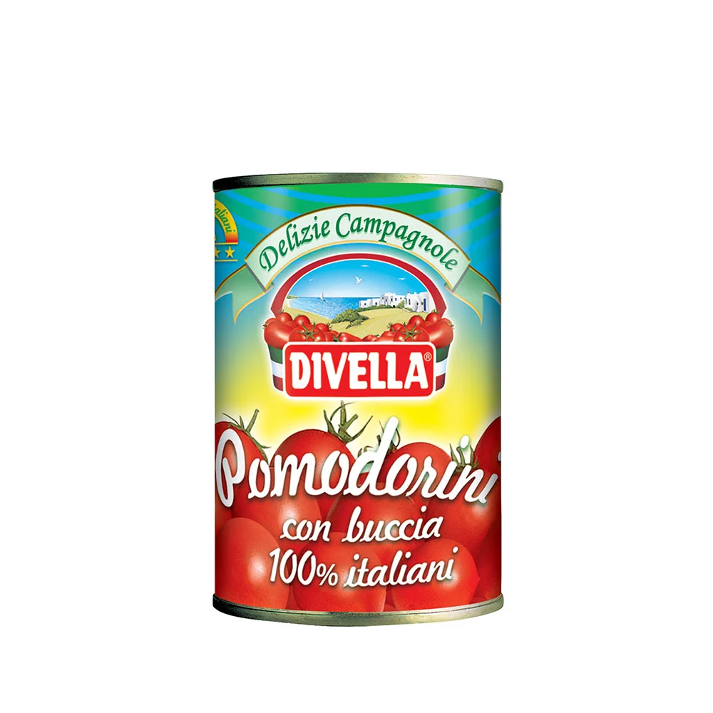 POMIDORKI CHERRY PUSZKA 400 G 24/BOX DIVELLA