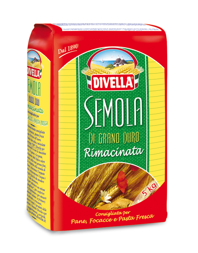 MĄKA SEMOLA RIMACINATA 5 KG 3/BOX DIVELLA