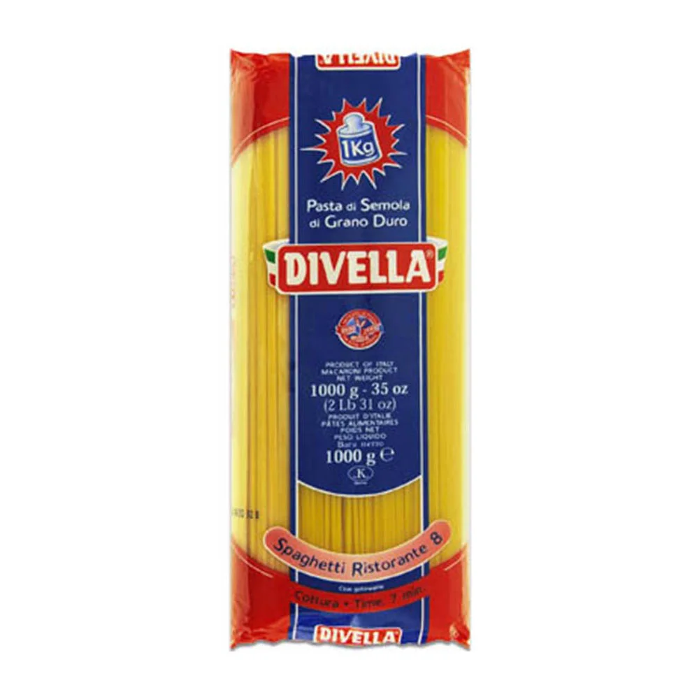 MAKARON SPAGHETTI 1 KG 20/BOX DIVELLA