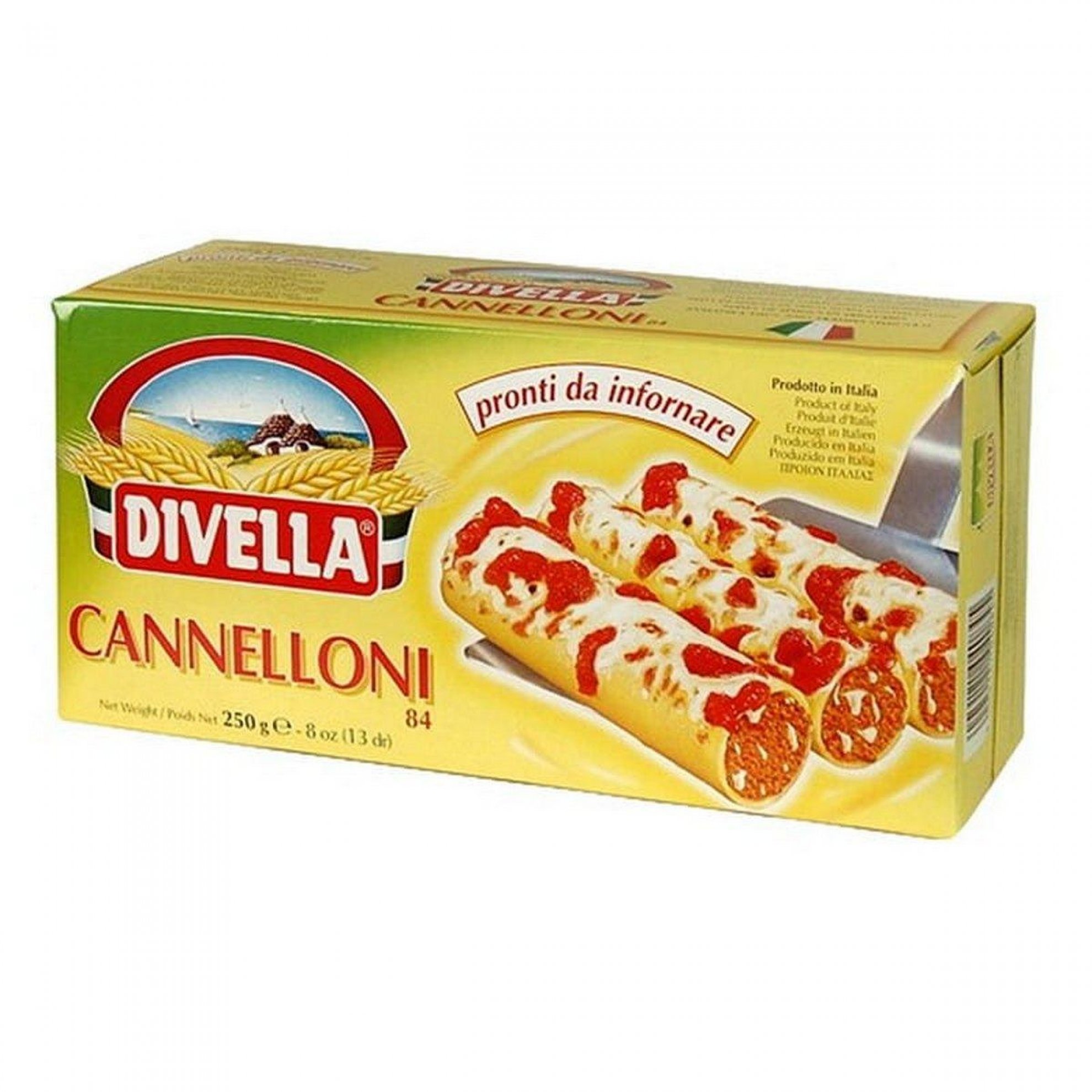 MAKARON CANNELLONI 250 G 24/BOX DIVELLA