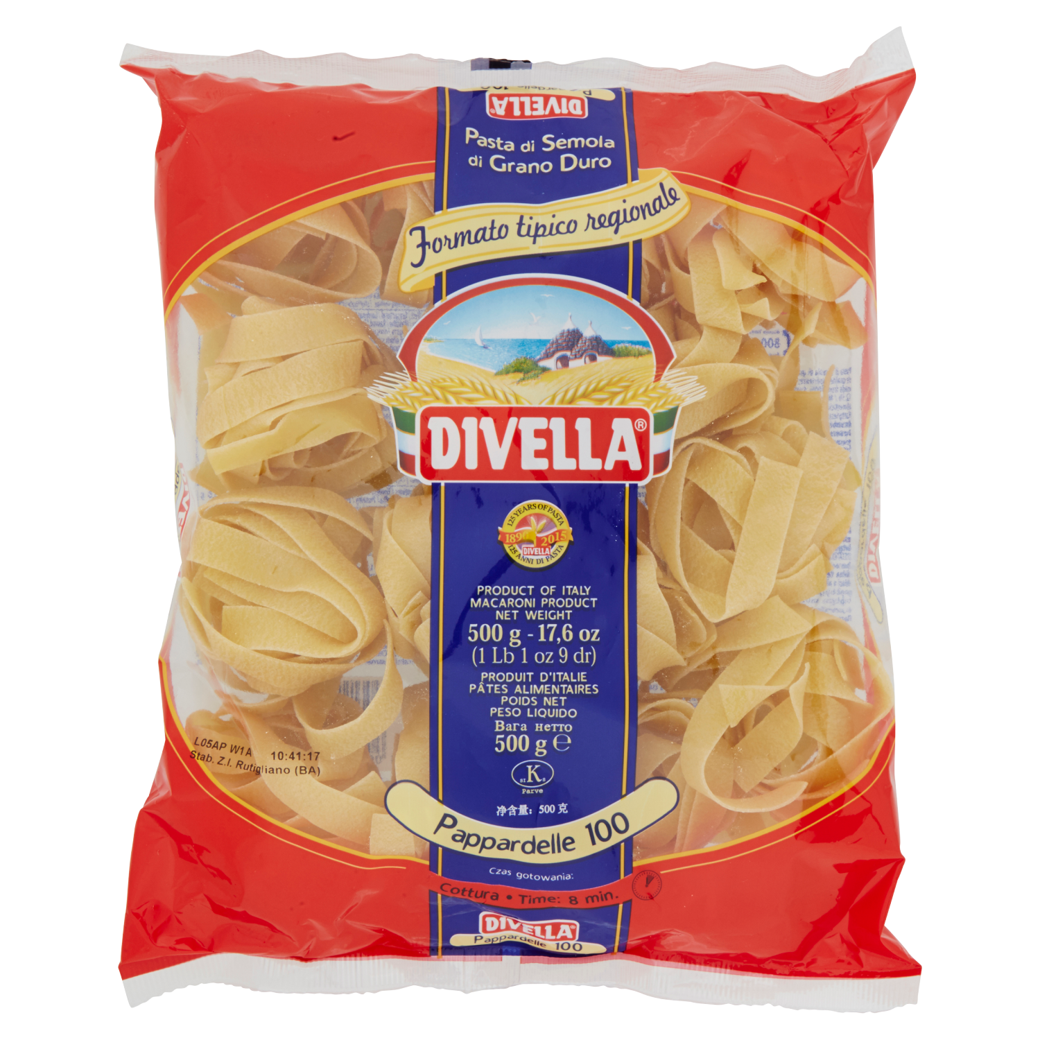MAKARON PAPPARDELLE JAJECZNE 500 G 12/BOX DIVELLA