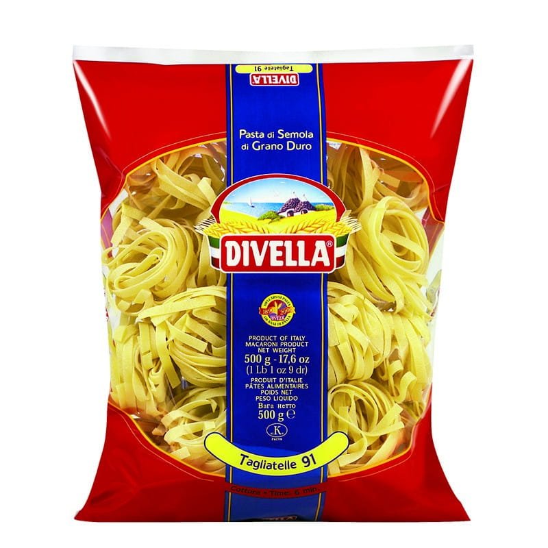 MAKARON TAGLIATELLE JAJECZNE GNIAZDA 500 G 12/BOX DIVELLA