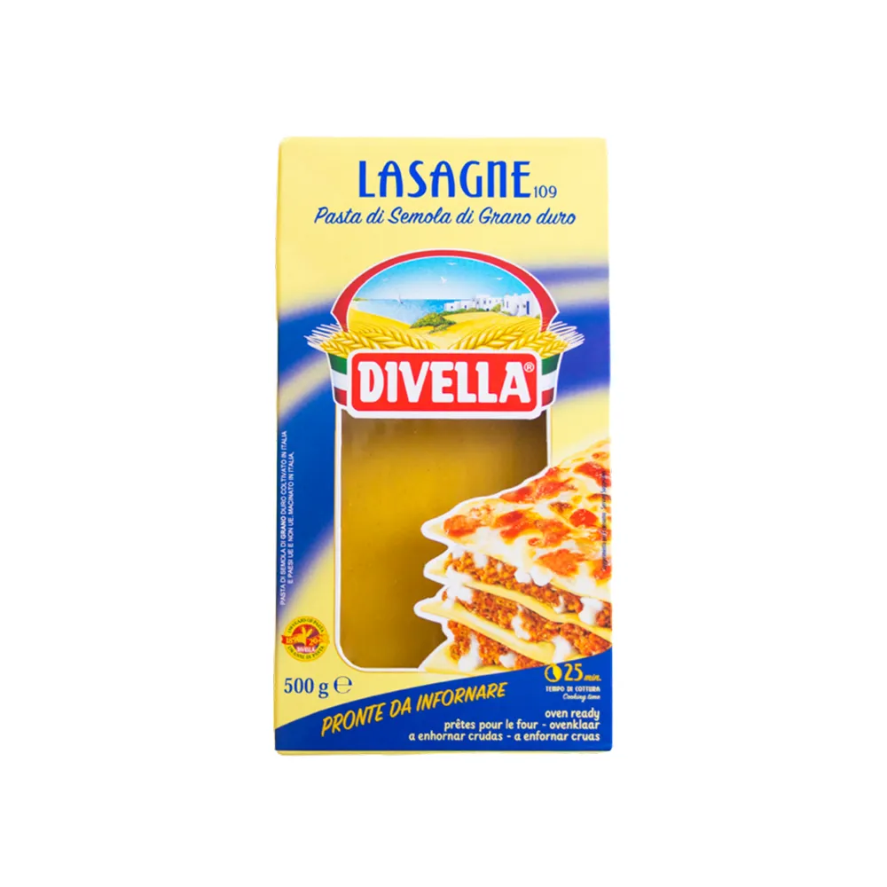 MAKARON LASAGNA 500 G 12/BOX DIVELLA