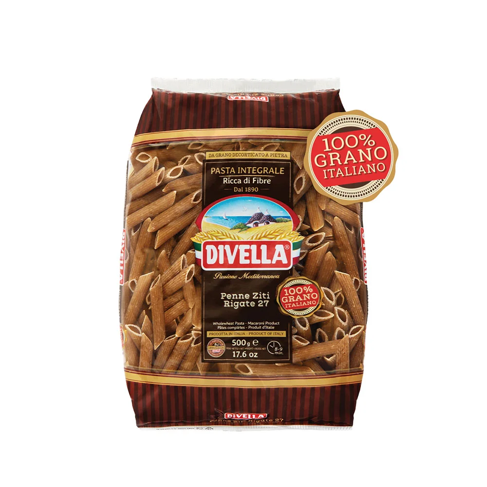 MAKARON PENNE ZITI RIGATE RAZOWE 500 G 24/BOX DIVELLA