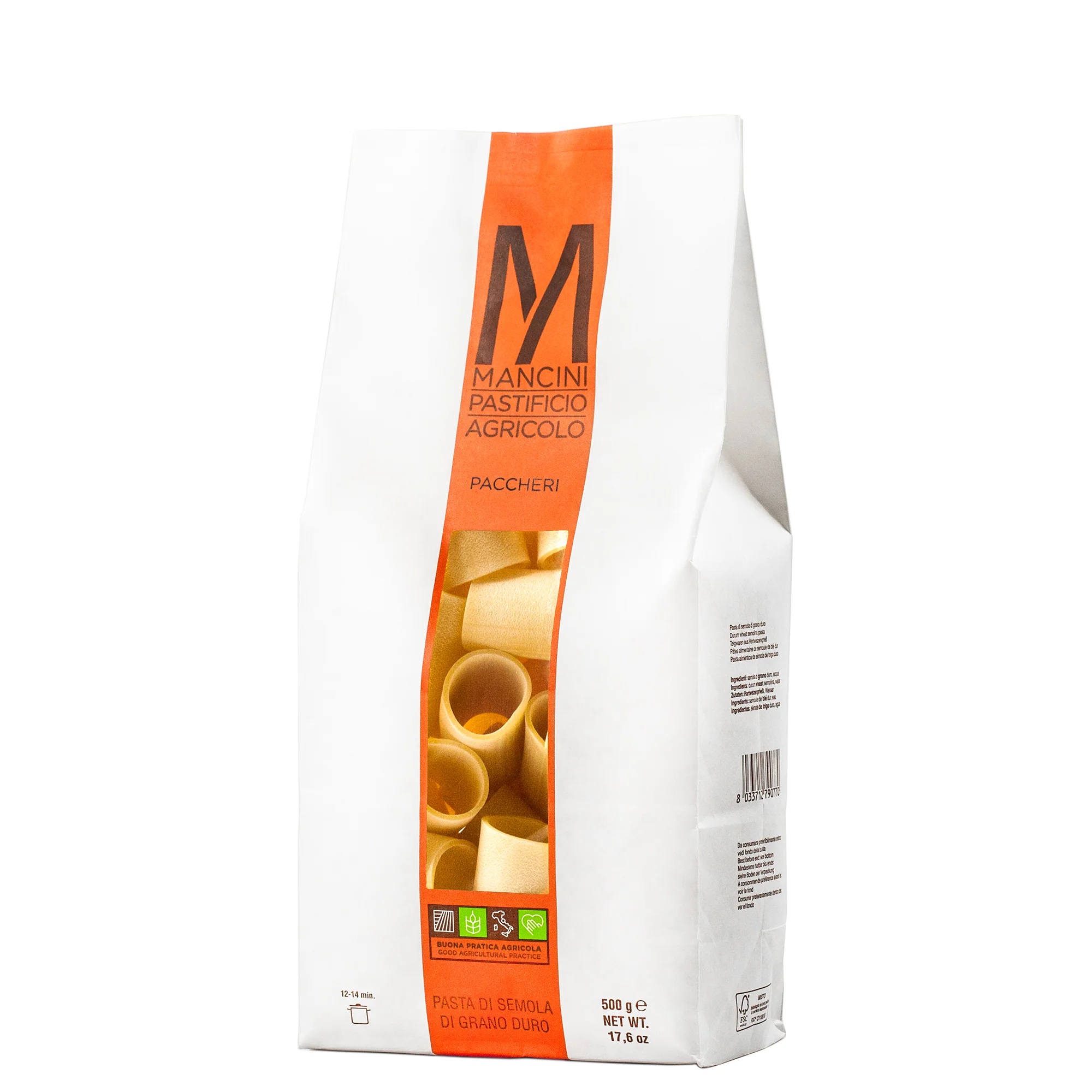 MAKARON PACCHERI MANCINI 500G 12/BOX