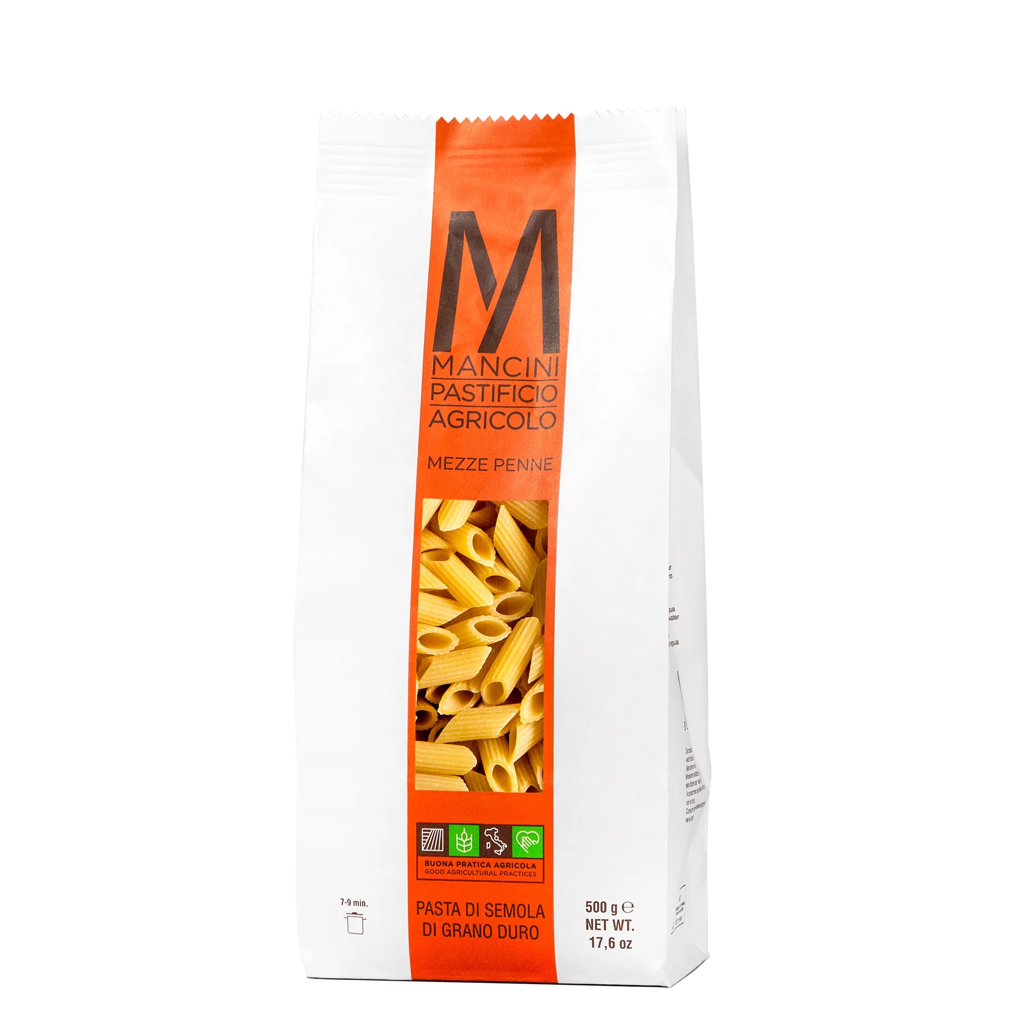 MAKARON MEZZE PENNE RIGATE MANCINI 500G 12/BOX