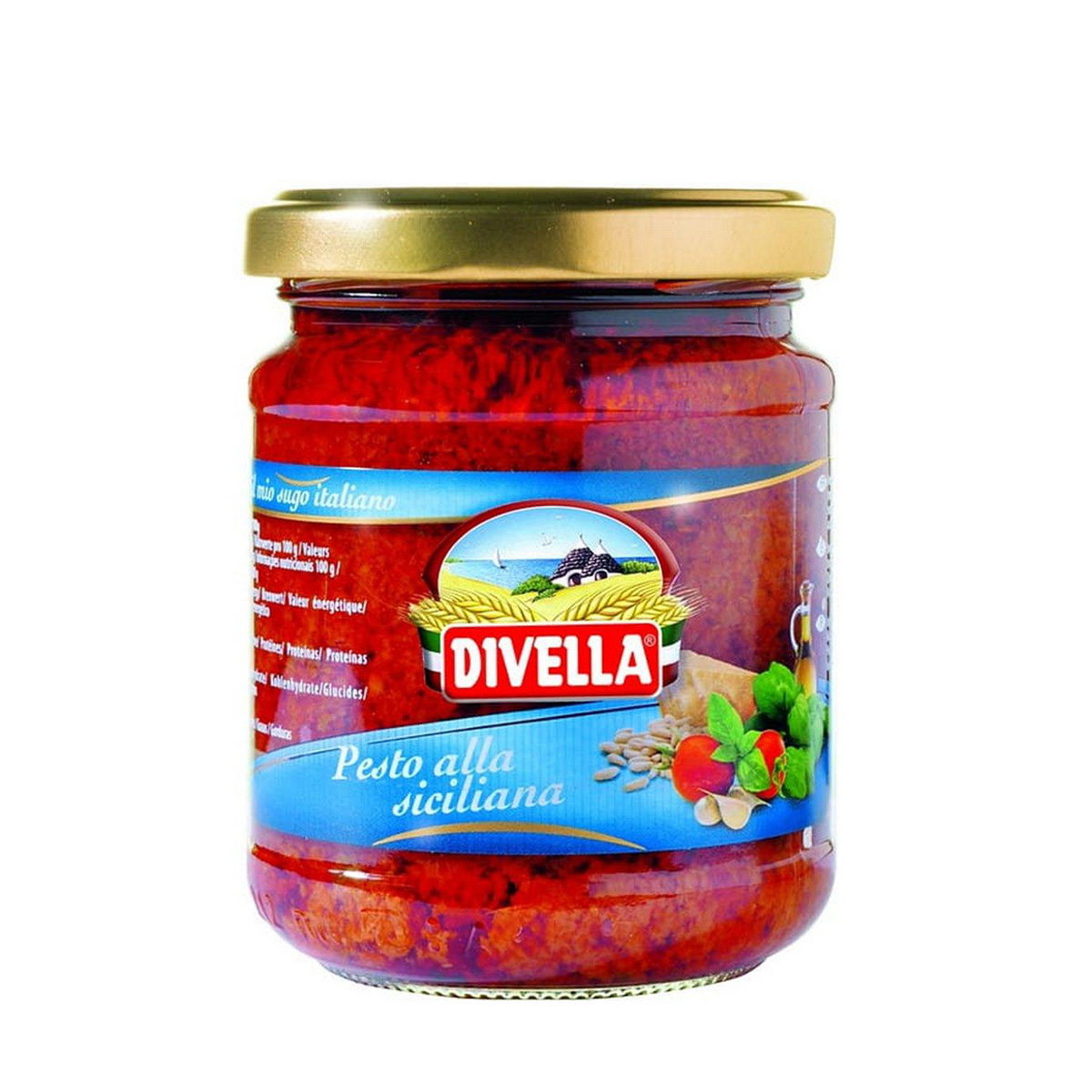 PESTO ALLA SICILIANA 190G 12/BOX DIVELLA