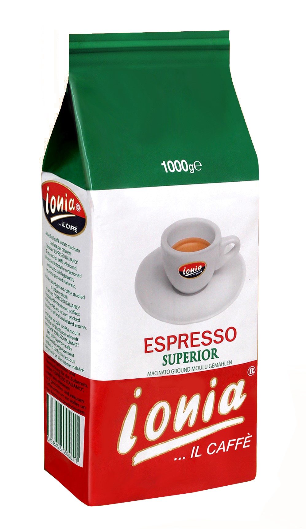 KAWA ESPRESSO SUPERIORE EXPORT 1KG 6/BOX IONIA