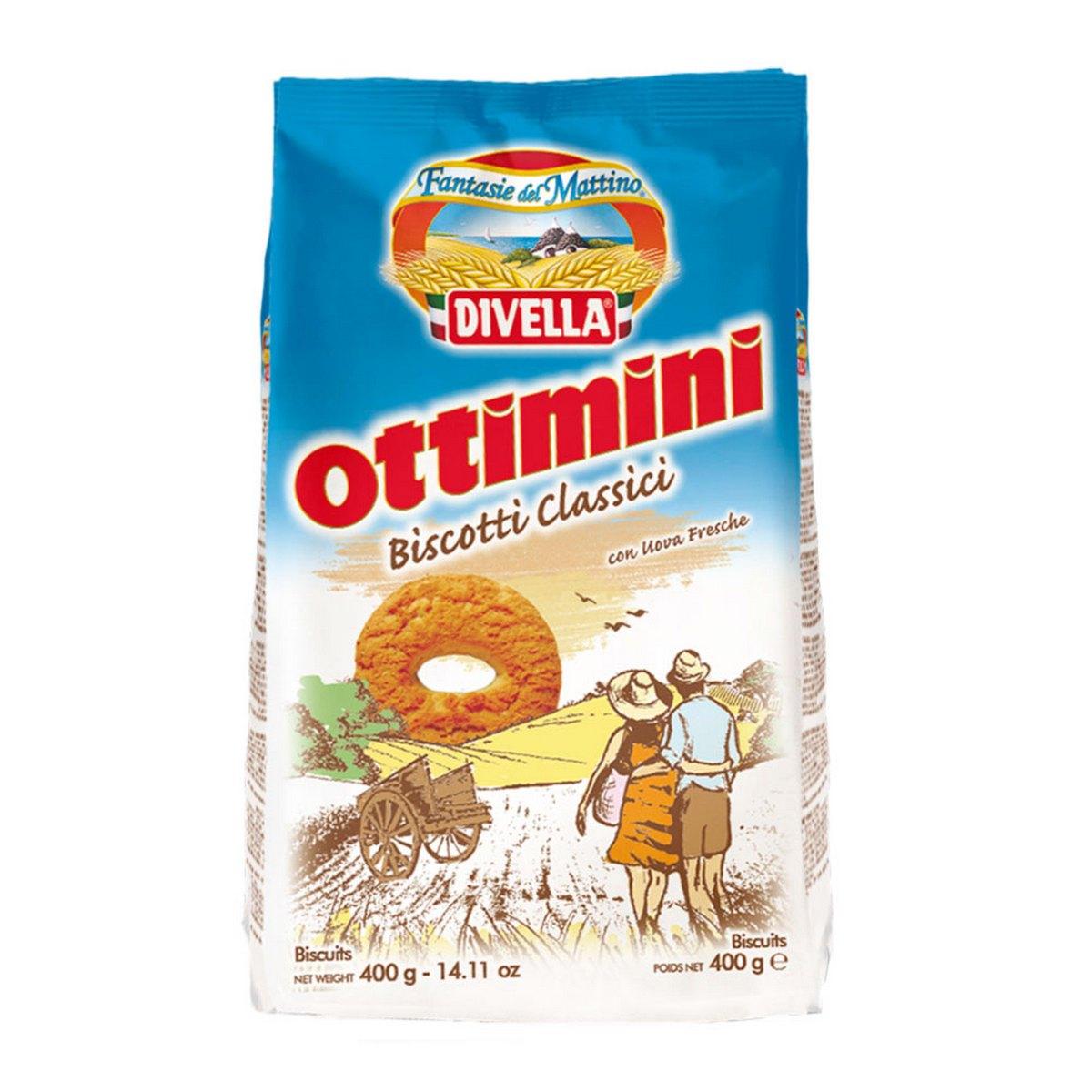 CIASTKA OTTIMINI KLASYCZNE 400G 18/BOX DIVELLA