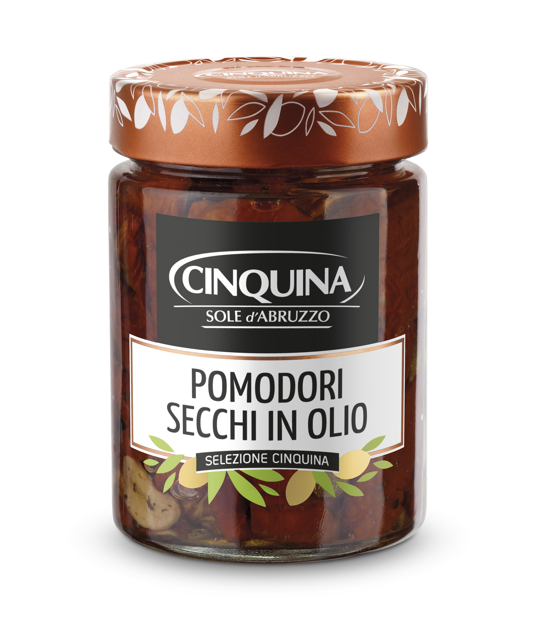 SUSZONE POMIDORY W OLEJU 180 G 12/BOX CINQUINA