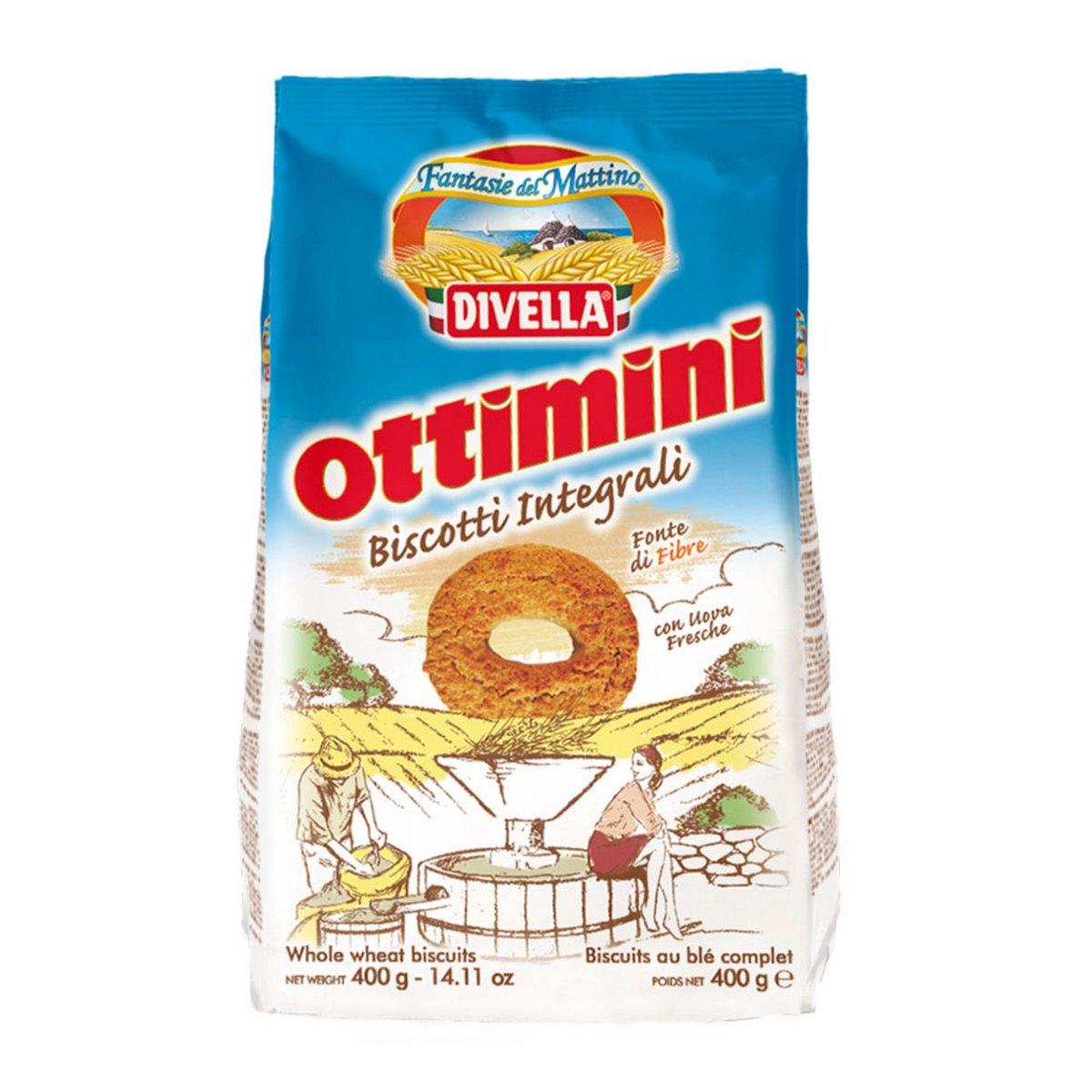 CIASTKA OTTIMINI RAZOWE 400 G 18/BOX DIVELLA