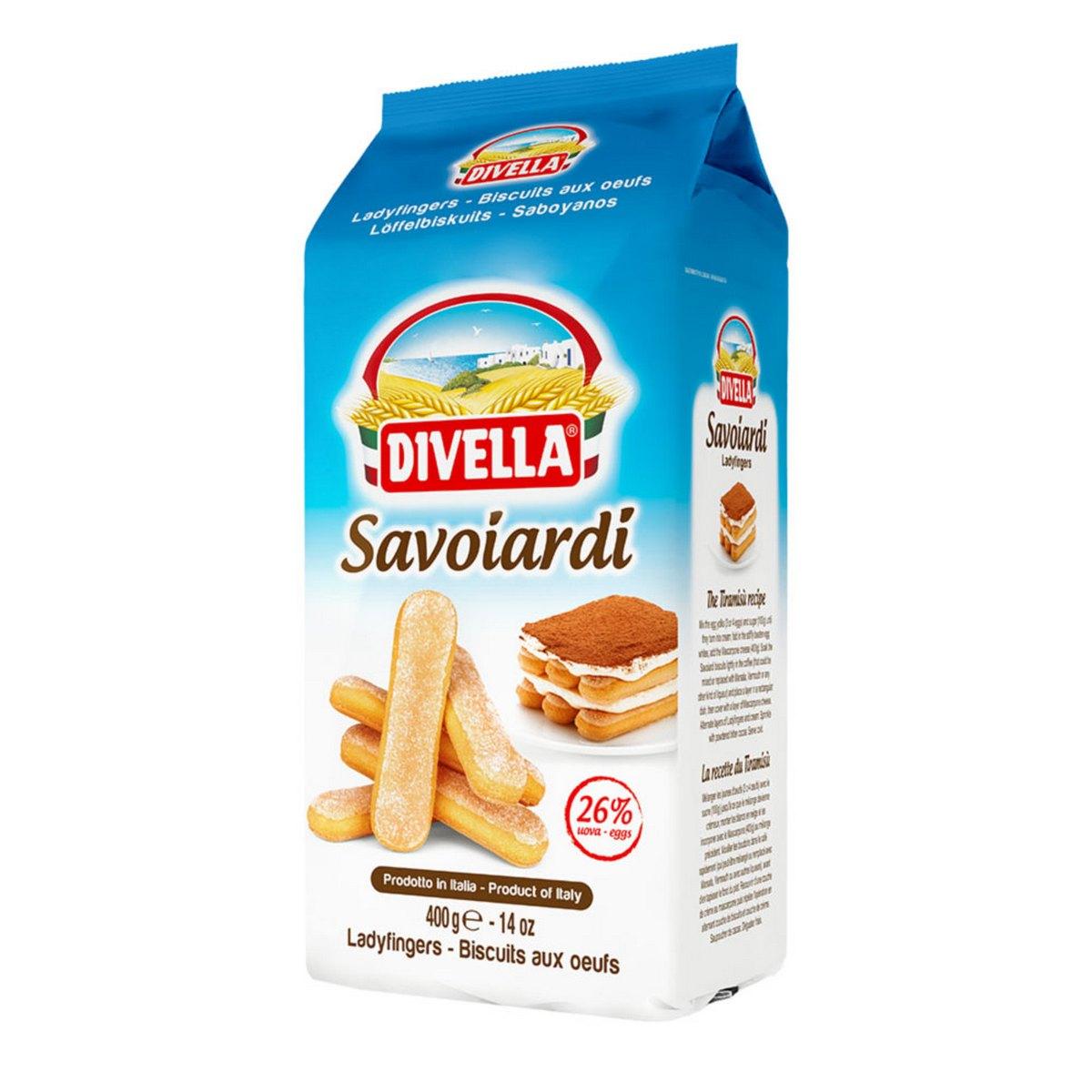 BISZKOPTY SAVOIARDI 400 G 18/BOX DIVELLA