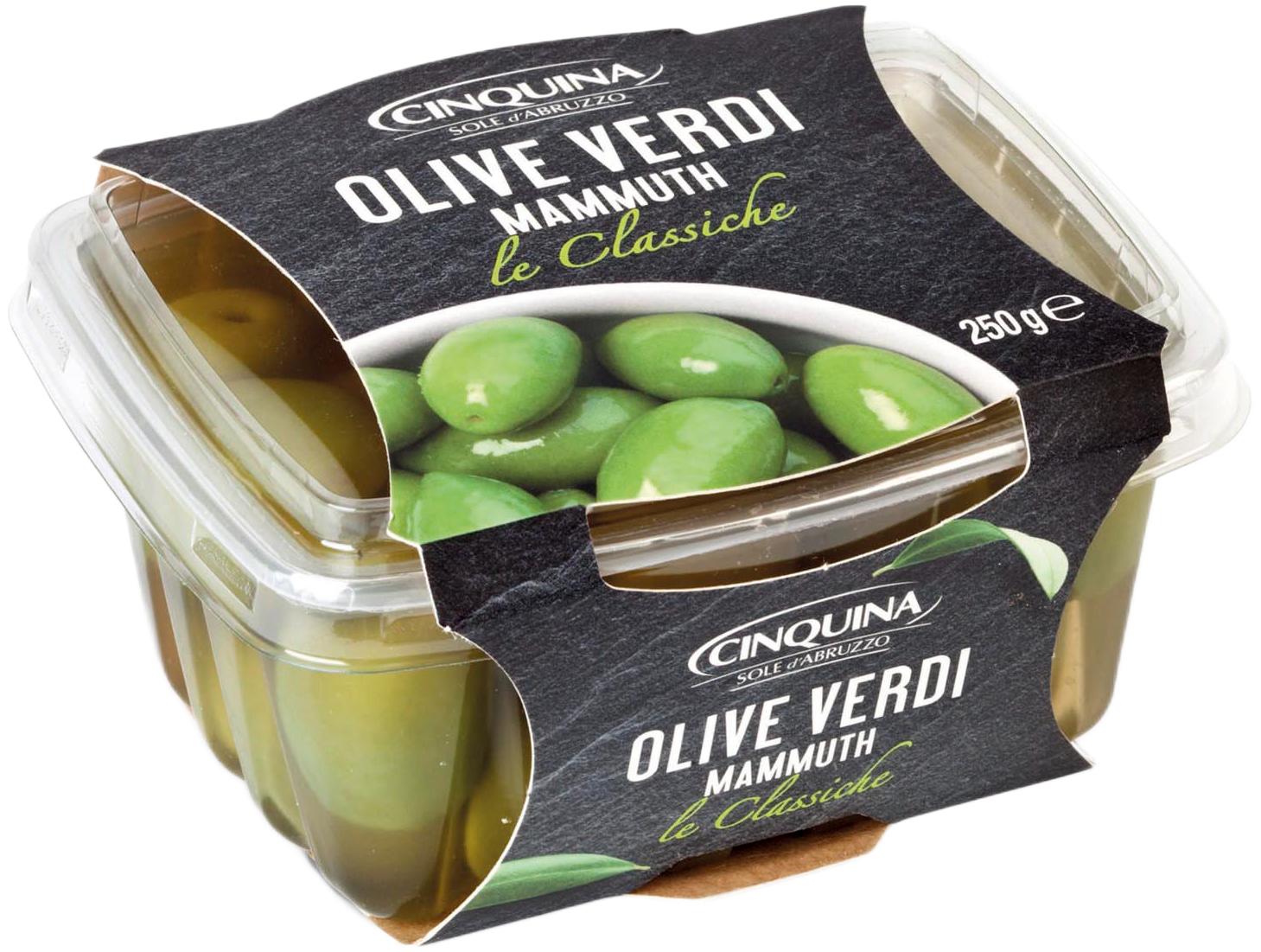 OLIWKI ZIELONE MAMUTH 250 G 12/BOX CINQUINA