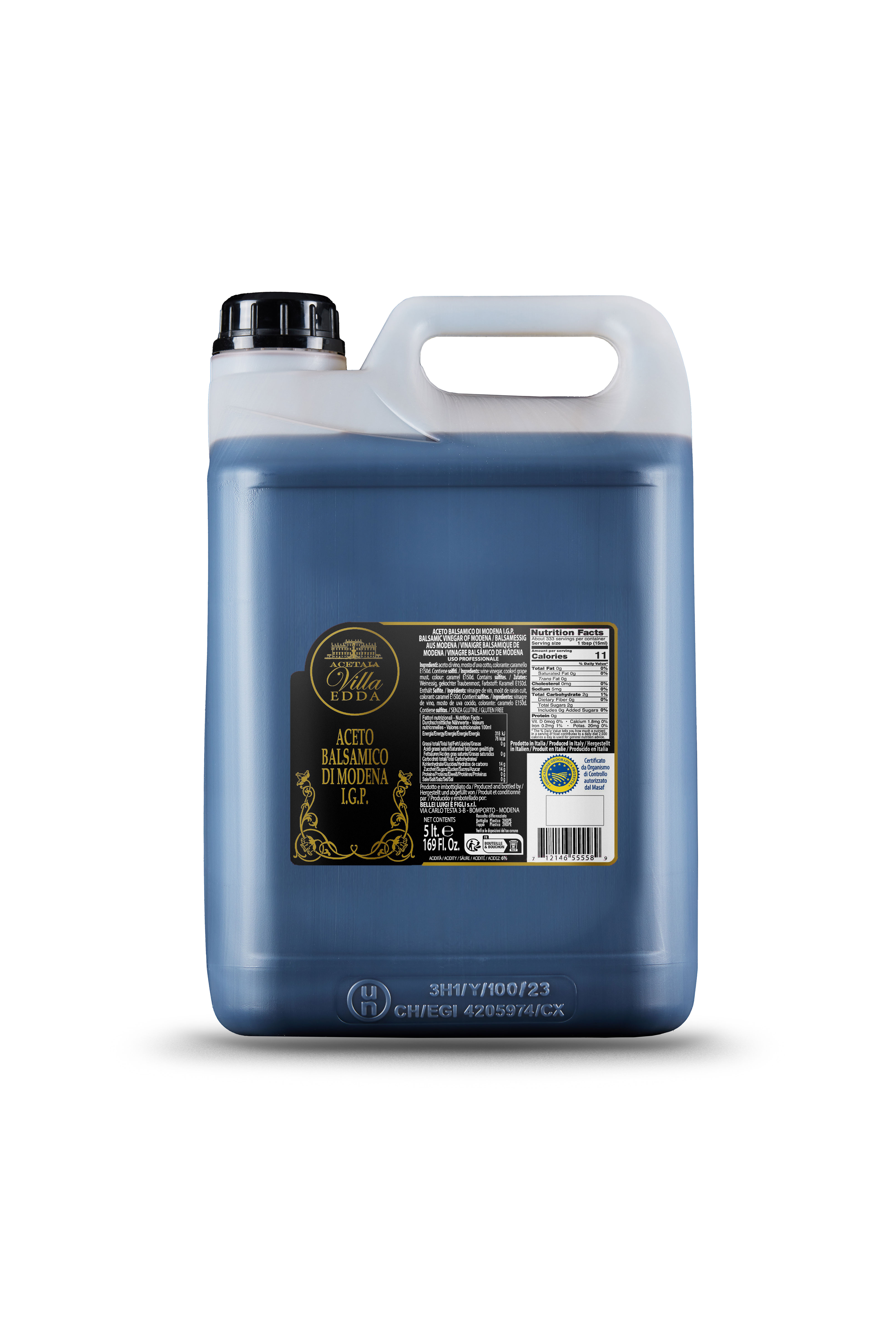 OCET BALSAMICZNY DI MODENA 5 L GĘSTOŚĆ 1,07 2/BOX VILLA EDDA