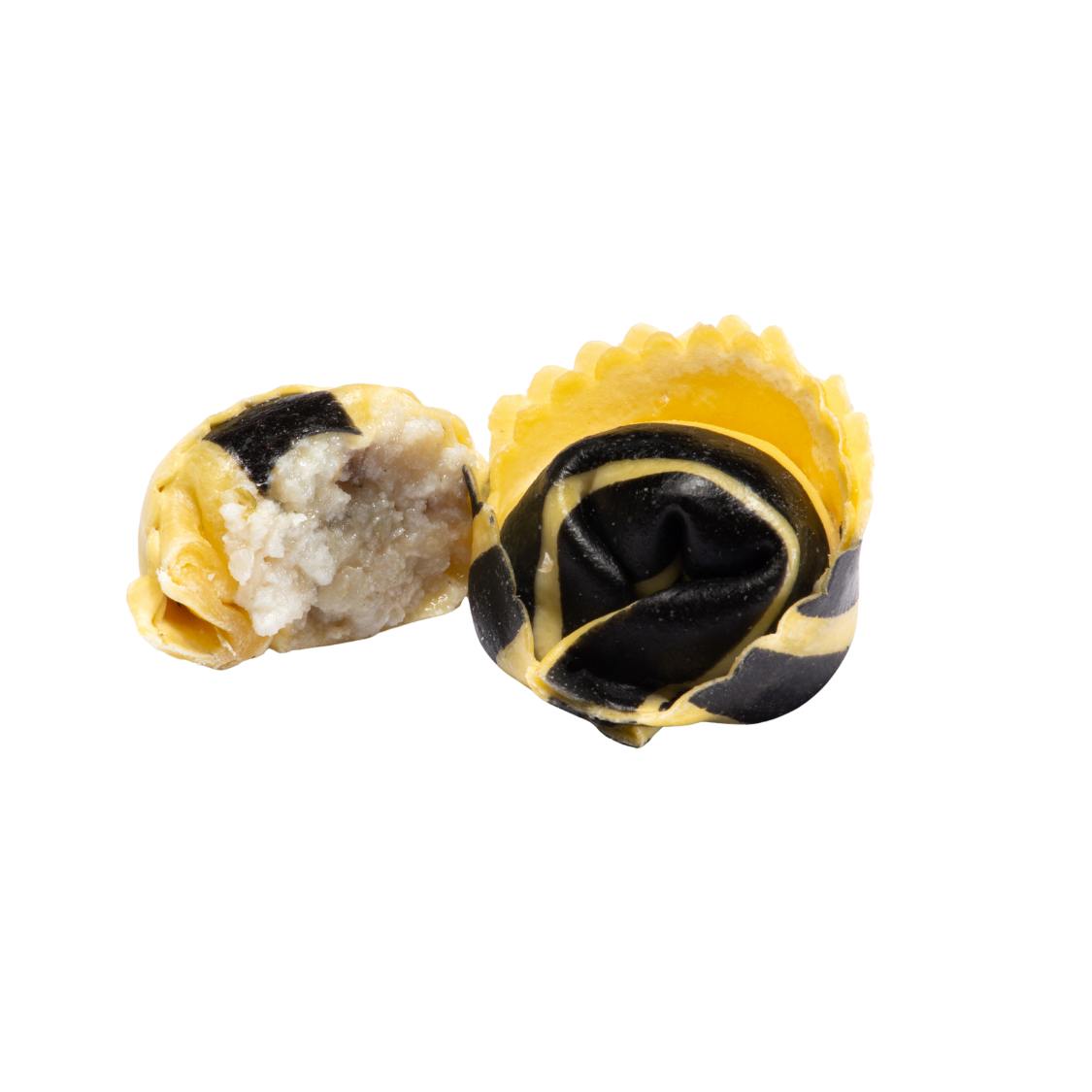 MAKARON TORTELLO CZARNE Z LABRAKSEM, TOPINAMBUREM I SZALOTKĄ MROŻONY 1 KG 3/BOX SABATELLI