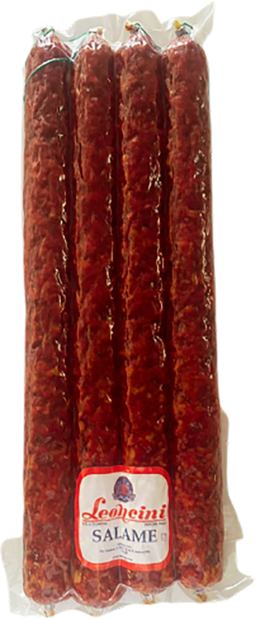 SALSICCIA STAGIONATA PICCANTE 100% MIĘSO WŁOSKIE OK. 2,5 KG 11/BOX LEONCINI