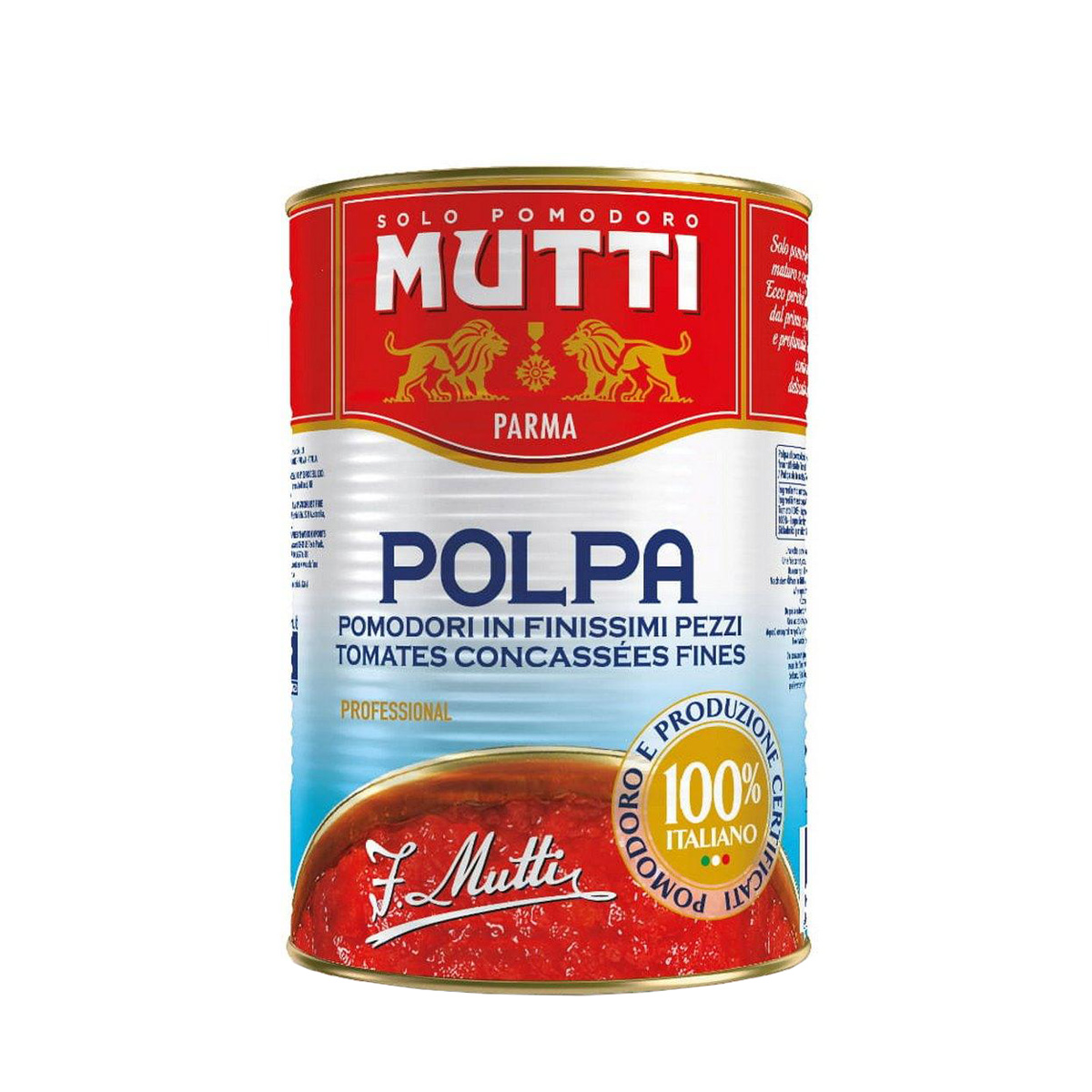 POMIDORY W KAWAŁKACH MUTTI 4,05 KG 3/BOX