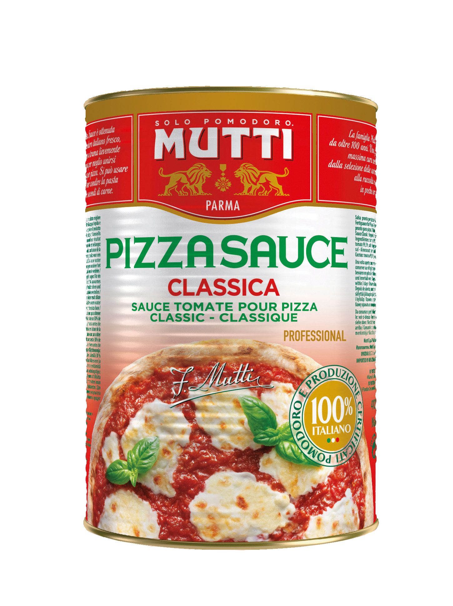 SOS DO PIZZY MUTTI 4,1 KG 3/BOX