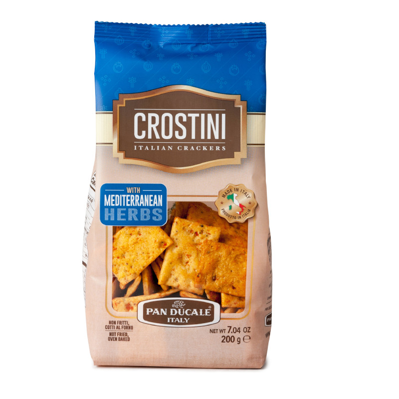 CROSTINI/CHRUPIĄCE PIECZYWO SMAK ŚRÓDZIEMNOMORSKI PAN DUCALE 250G 12/BOX