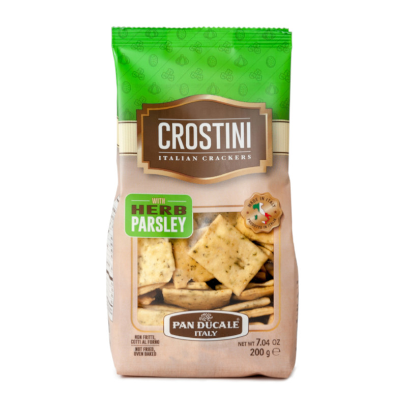 CROSTINI /CHRUPIĄCE PIECZYWO Z PIETRUSZKĄ PAN DUCALE 250G 12/BOX