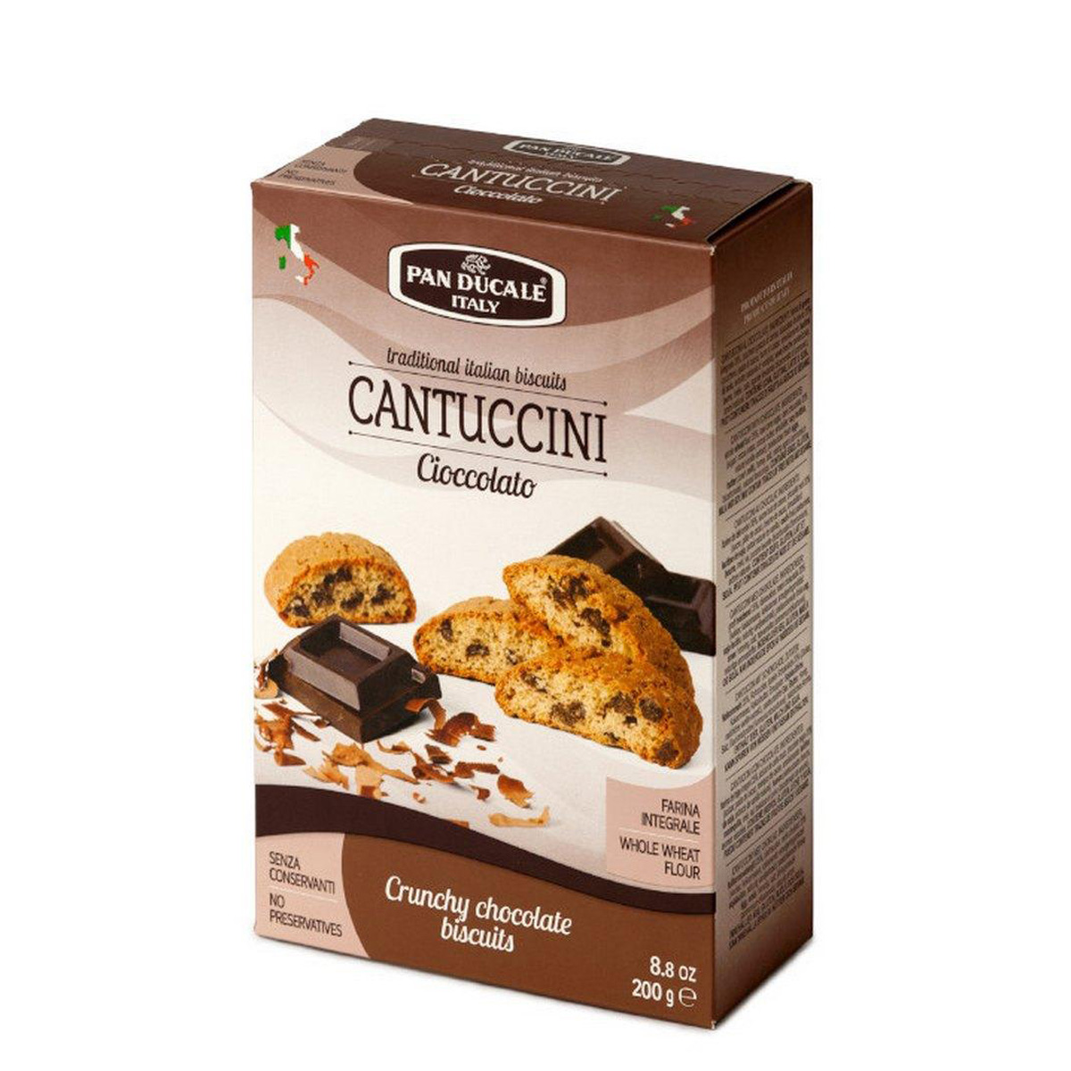 CIASTKA CANTUCCINI Z CZEKOLADĄ 200 G 12/BOX PAN DUCALE