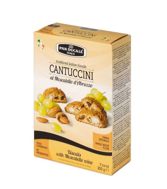 CIASTKA CANTUCCINI Z WINEM MOSCATELLO 200 G 12/BOX PAN DUCALE