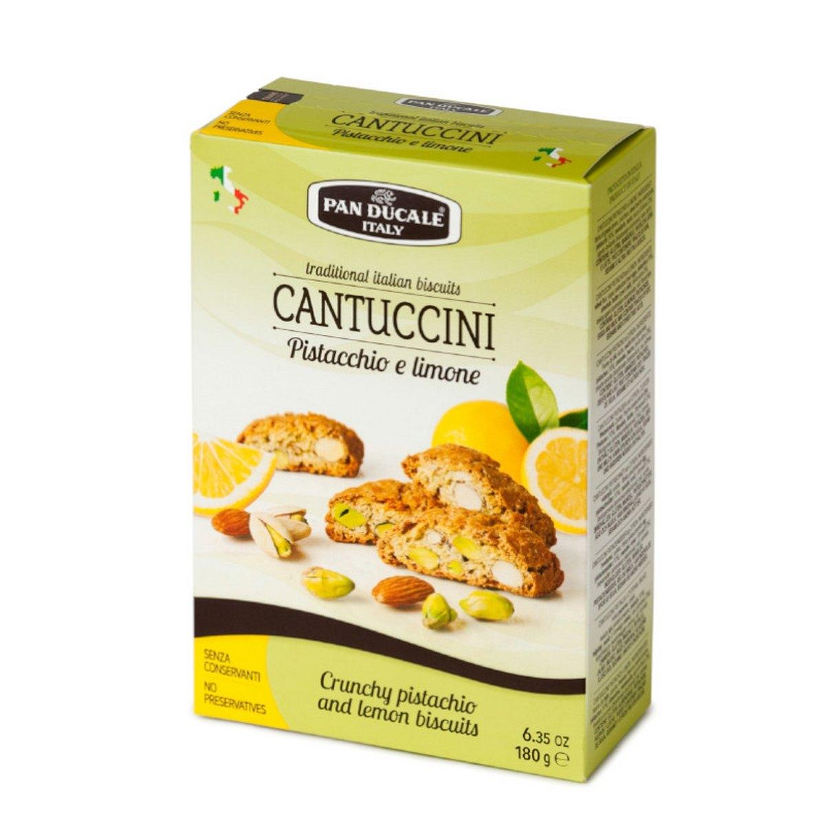 CIASTKA CANTUCCINI PISTACJA/CYTRYNA 180G 4/BOX PAN DUCALE