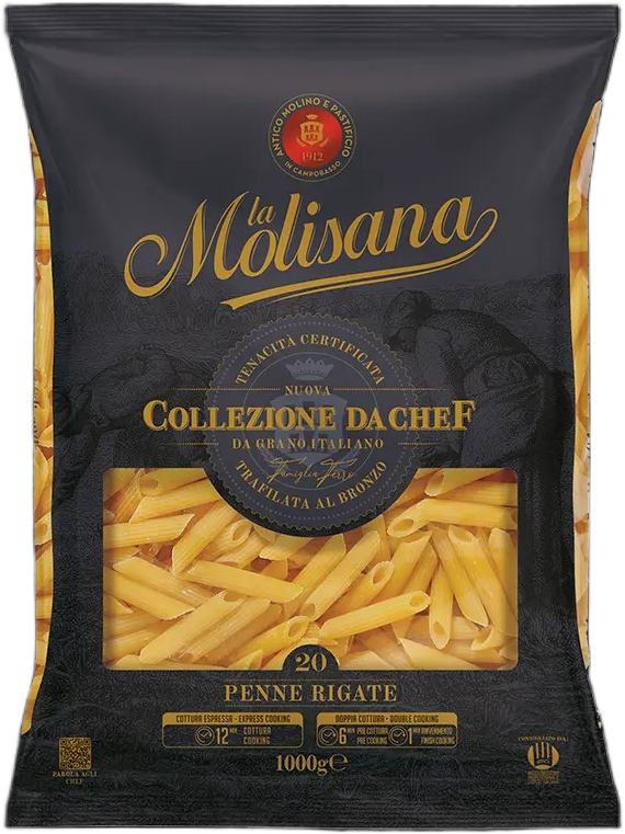 MAKARON PENNE RIGATE 3000 KG 4/BOX COLLEZIONE DA CHEF LA MOLISANA